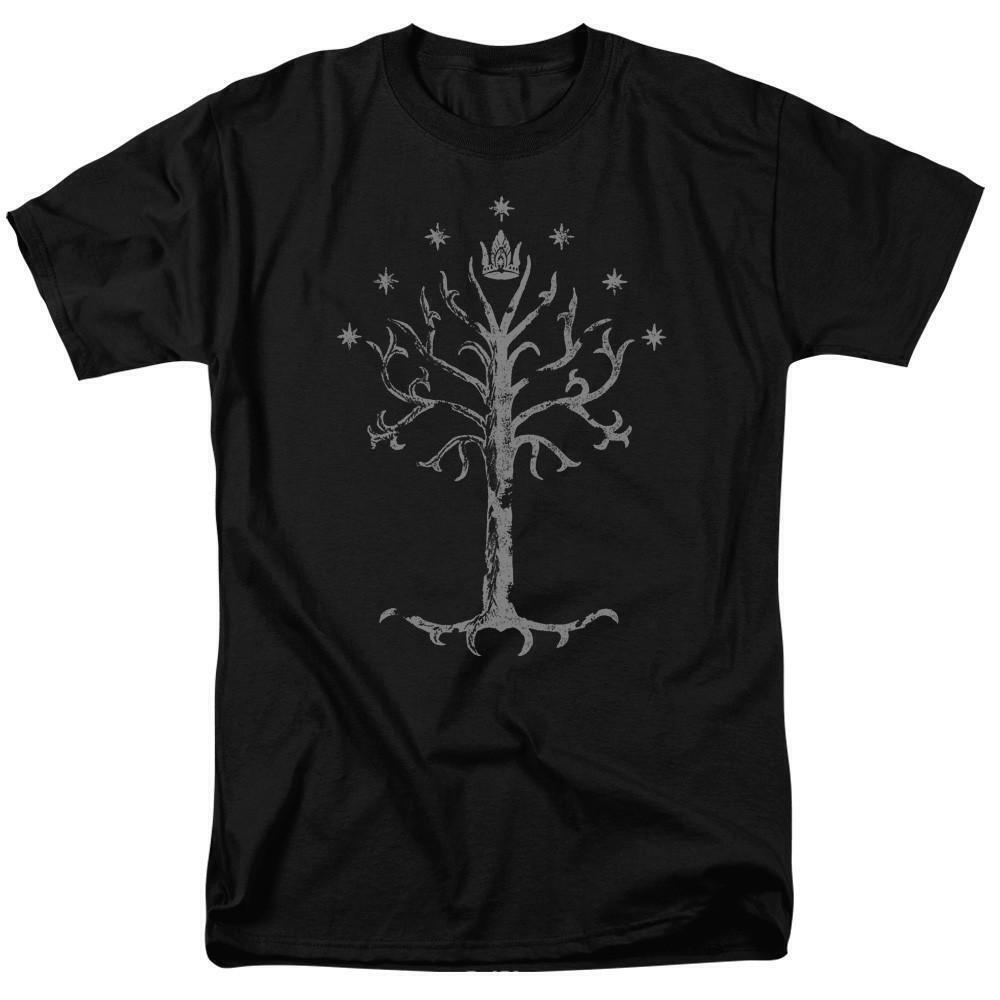 Lord Of The Rings Tree Of Gondor Adult T Shirt Black